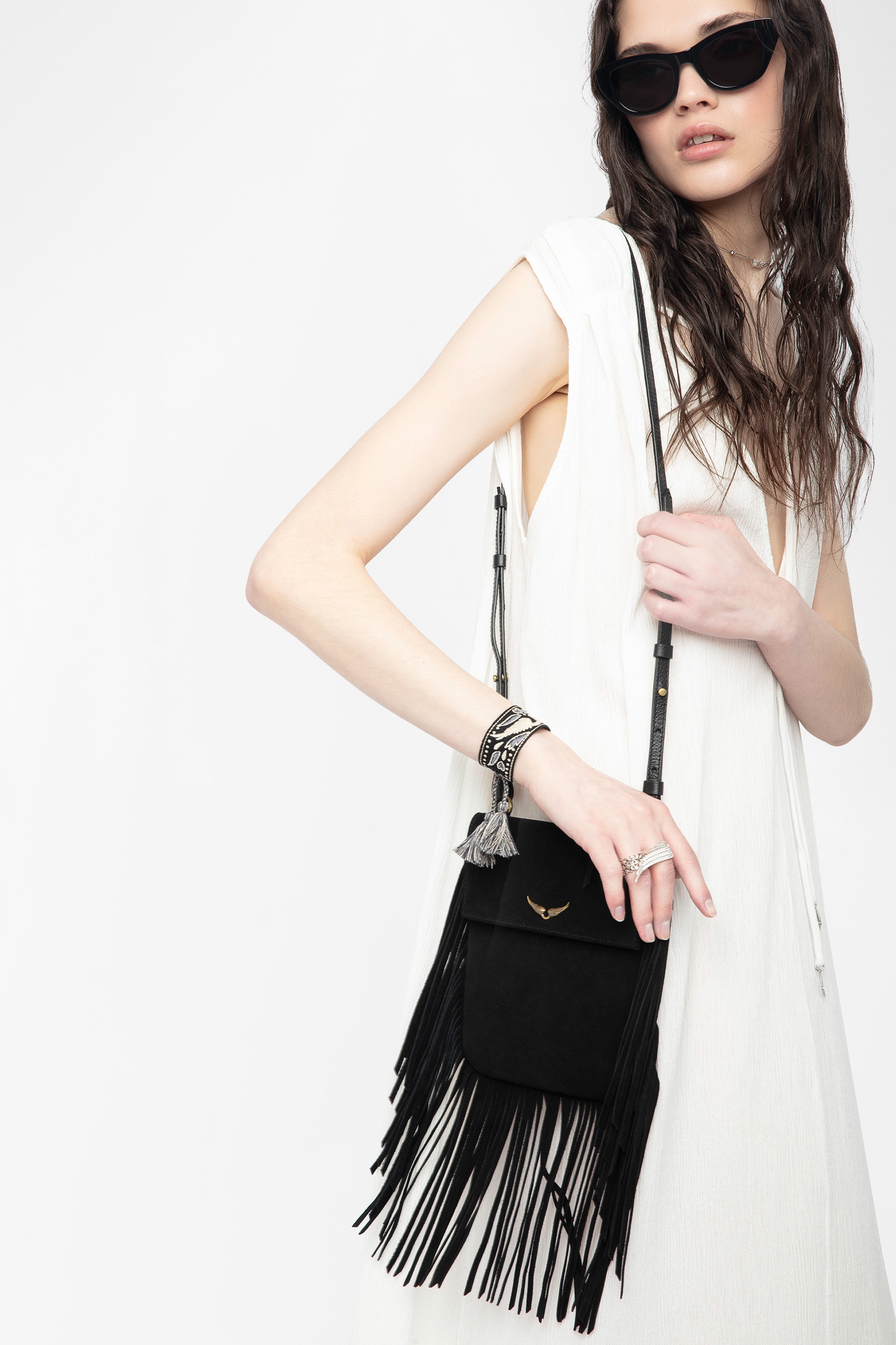 Rockson Suede Nano Bag